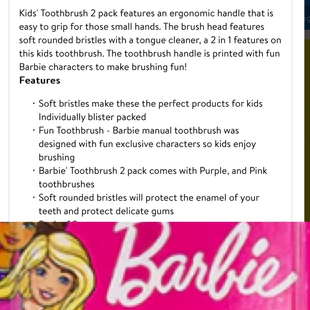 Barbie Toothbrushes - Picture 6 of 16